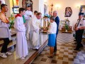 Dożynki sołeckie w Nawodzicach - Msza św. w kościele, składanie darów