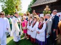 Dożynki Wojewódzkie 2023 - ksiądz święci wieńce