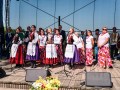 Dożynki Wojewódzkie 2023 - prezentacja i ośpiewanie wieńca dożynkowego reprezentującego Powiat Sandomierski
