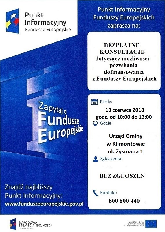 konsultacje fundusze europejskie