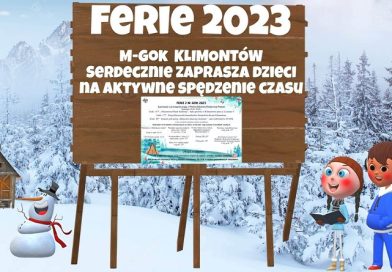 Ferie 2023 z MGOK Klimontów - nagłówek